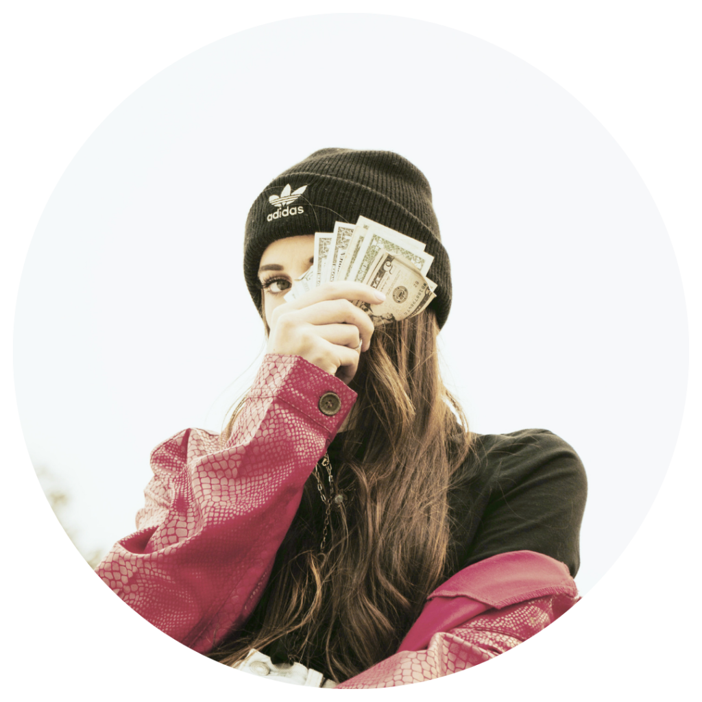 Woman with Money